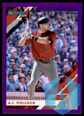 2019 Donruss Holo Purple #75 A.J. Pollock